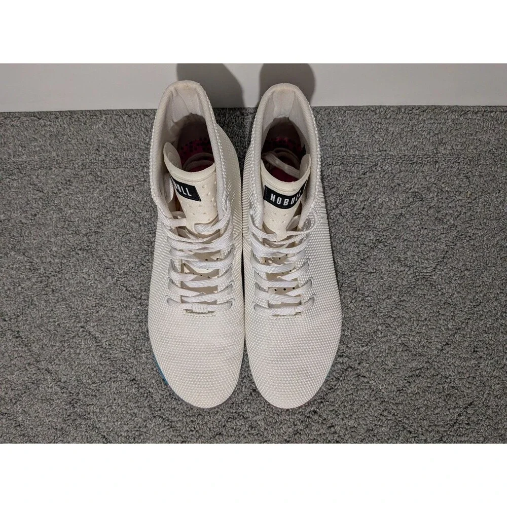 Nobull High Top Trainer Shoes Crossfit Training Superfabric Mens Size 10 White
